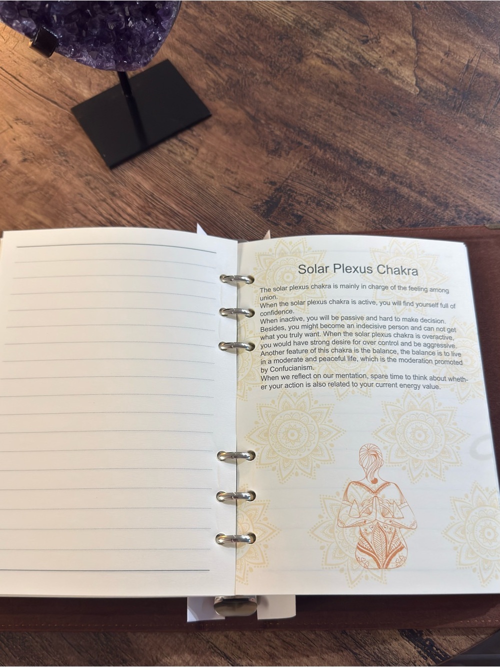 Chakra Leather Journal | Meditation, Manifestation & Mindfulness Notebook - Picture 7 of 12